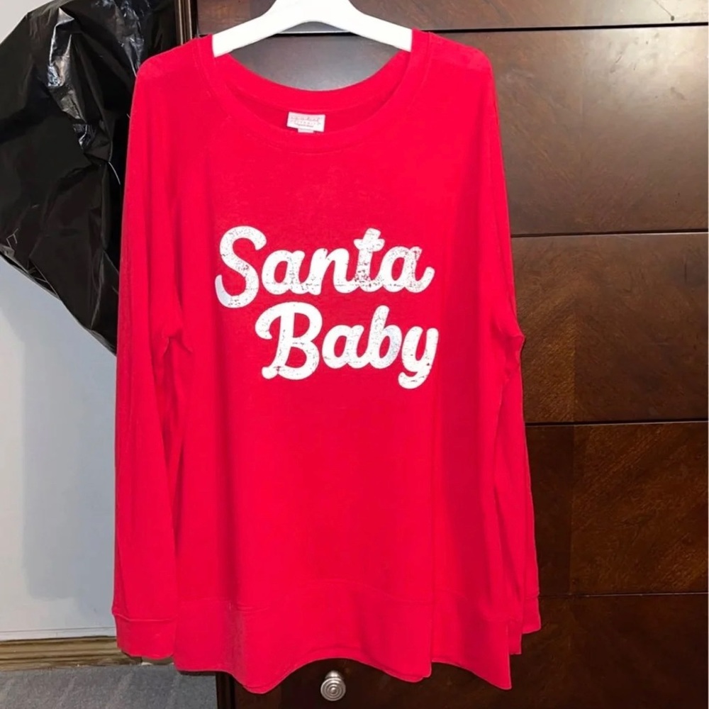 Maternity "Santa Baby" Sweatshirt